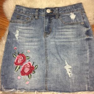 jean skirt